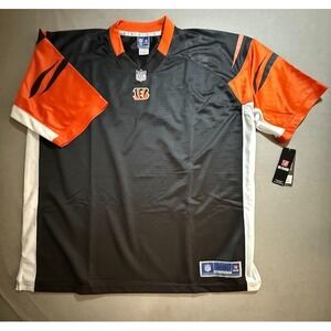 Cincinnati Bengals Pro Line NFL Jersey Mens 2XL Black Blank Orange Short Sleeve.
